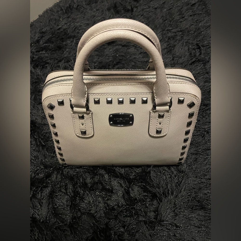 Michael Kors - Studded Satchel Saffiano Leather